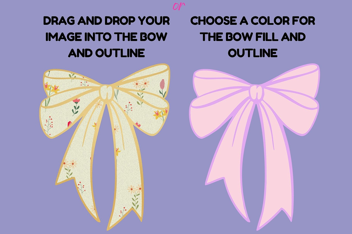 Coquette Bow Canva Frames Template, a Design Template by GraphiCarola (Photo 2 of 6)