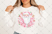 Christmas Coquette Pink Santa PNG, an Illustration by Craft Nest (Thumbnail 6 of 6)