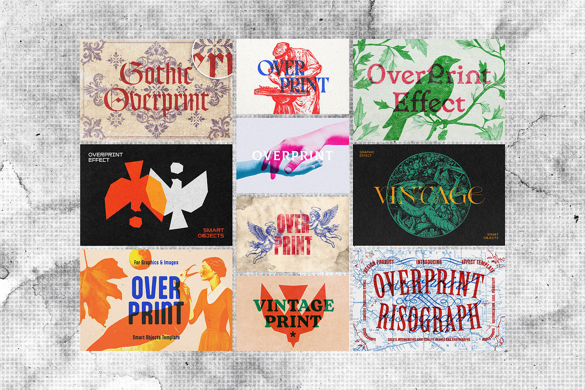 20-in-1 Ink Bleed & Overprint Bundle, a Layer Style Add-On by pixelbuddha.net (Photo 3 of 23)
