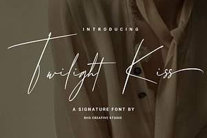 Twilight Kiss - A Sgnature Font
