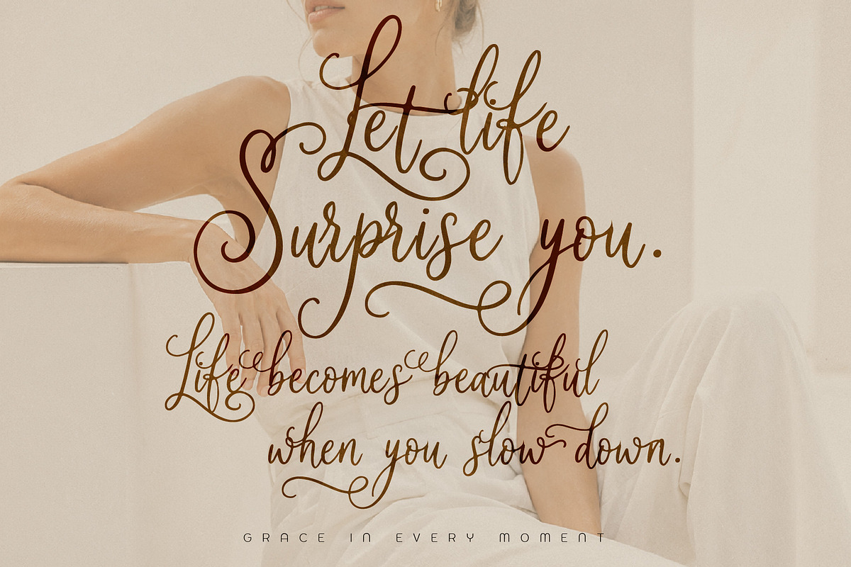 Soila Yadelle Elegant Curves Script, a Script Font by HypeWorksCo (Photo 4 of 15)