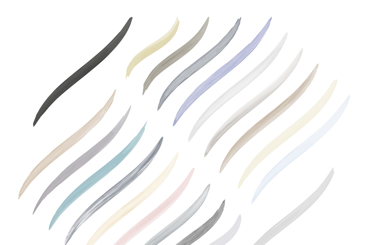 AI Dot-Dash + Watercolor Brushes, a Brush Add-On by 103cia (Photo 2 of 2)