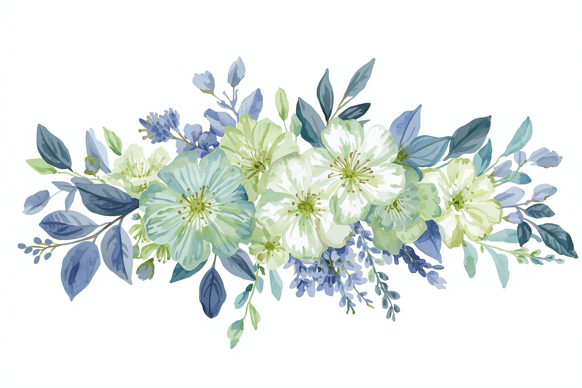 Soft White Floral Bundle, an Illustration by balal (Photo 7 of 10)