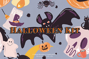 Halloween Illustrations & Patterns