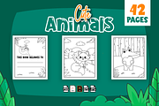 Cute Animals Coloring Book for Kids, an Animal Illustration by MK.CreativeHub (Thumbnail 2 of 3)