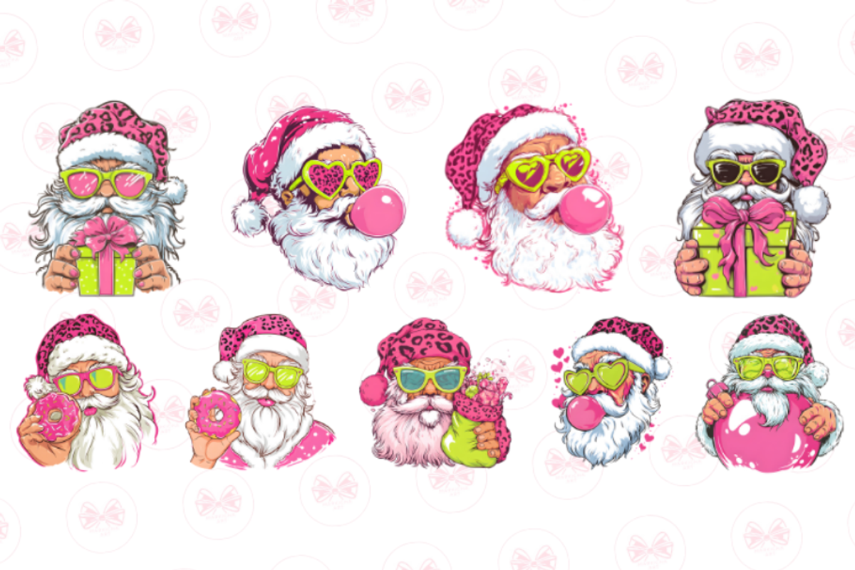 Funny Retro Santa Clipart, a Graphic by Markicha Art (Photo 4 of 5)