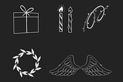Doodle Christmas Brushes, Procreate., a Brush Add-On by Lucrumplus (Thumbnail 2 of 4)