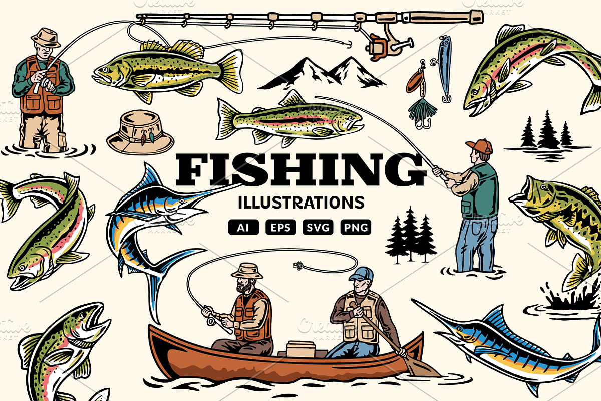 Fishing Illustrations, an Illustration by cd-design.co (Photo 1 of 8)