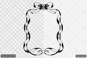 Bow Frame SVG PNG Bundle, an Illustration by Actual Pixel (Thumbnail 12 of 19)