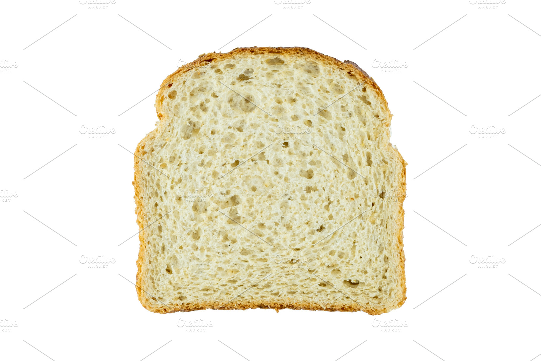 Slice of white toast bread isolated, a Food & Drink Photo by BOOCYS