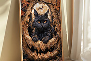 Quilled Halloween Wall Art Set, a Seasonal Illustration by PrintablesByFranklyn (Thumbnail 5 of 14)