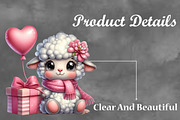 Valentine Cute Sheep Clipart Bundle, a Seasonal Illustration by Craft Nest (Thumbnail 3 of 5)