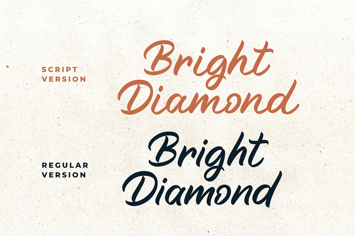 Bright Diamond - Handwritten Font, a Script Font by zeenesia (Photo 15 of 16)