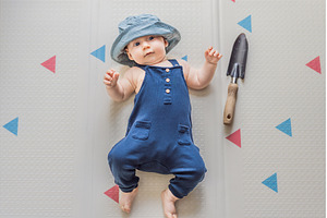 Adorable baby dressed as a little, a Person Photo by Elizaveta Galitskaya