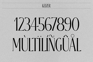 Keizer Modern & Condensed Serif