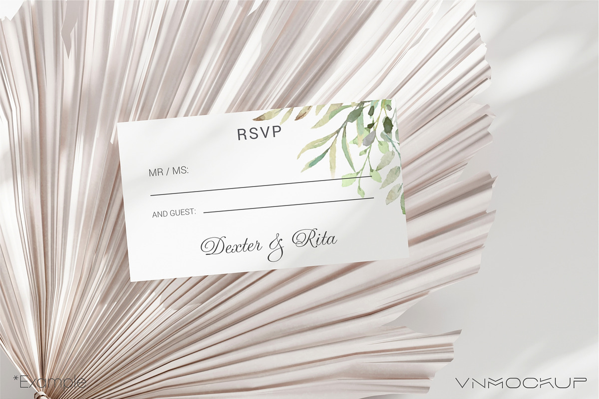 Wedding Stationery Mockup Bundle 17, a Print Template by VNmockup (Photo 5 of 10)