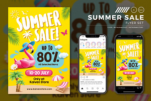 Summer Sale Flyer, a Flyer Template by Aarley Kaiven