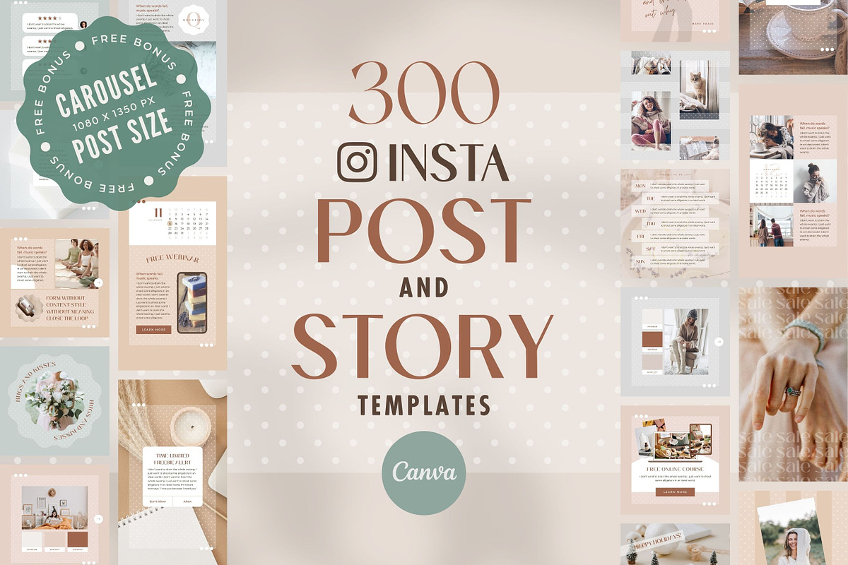 Instagram Post Story Template Dot, a Social Media Template by Keikoya (Photo 1 of 18)