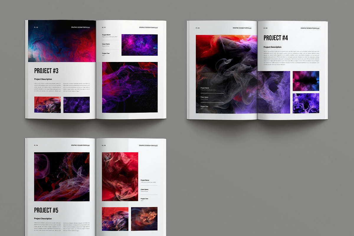 Colorful Portfolio Layout Template, a Brochure Template by Seeing-art (Photo 9 of 9)