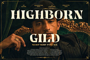 Highborn Gild - Sharp Blackletter, a Serif Font by HipFonts (Thumbnail 1 of 8)