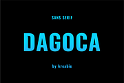 DAGOCA FONT, a Sans Serif Font by Kreabie (Thumbnail 1 of 2)