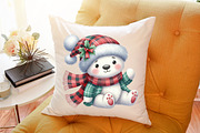 Kawaii Plaid Christmas Clipart, an Illustration by designcity5 (Thumbnail 4 of 5)
