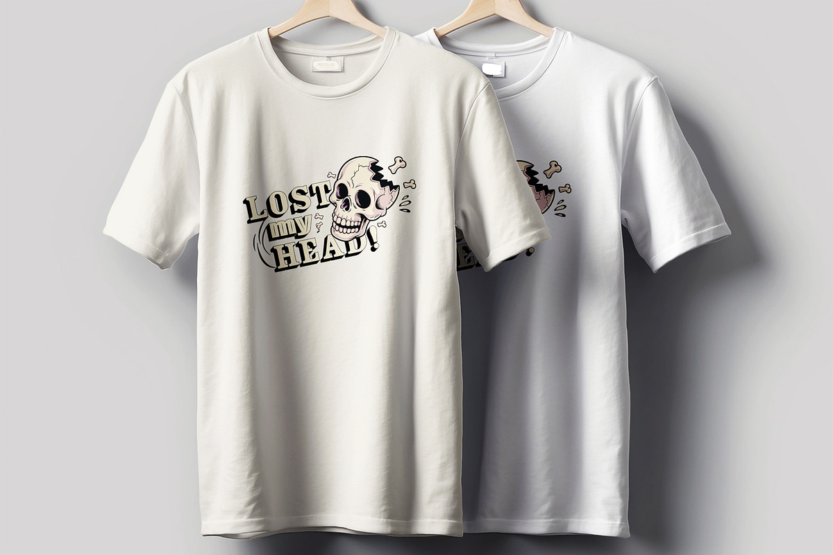 Lost My Head T Shirt Design Layout, a Stationery Template by MightyDesign (Photo 3 of 6)