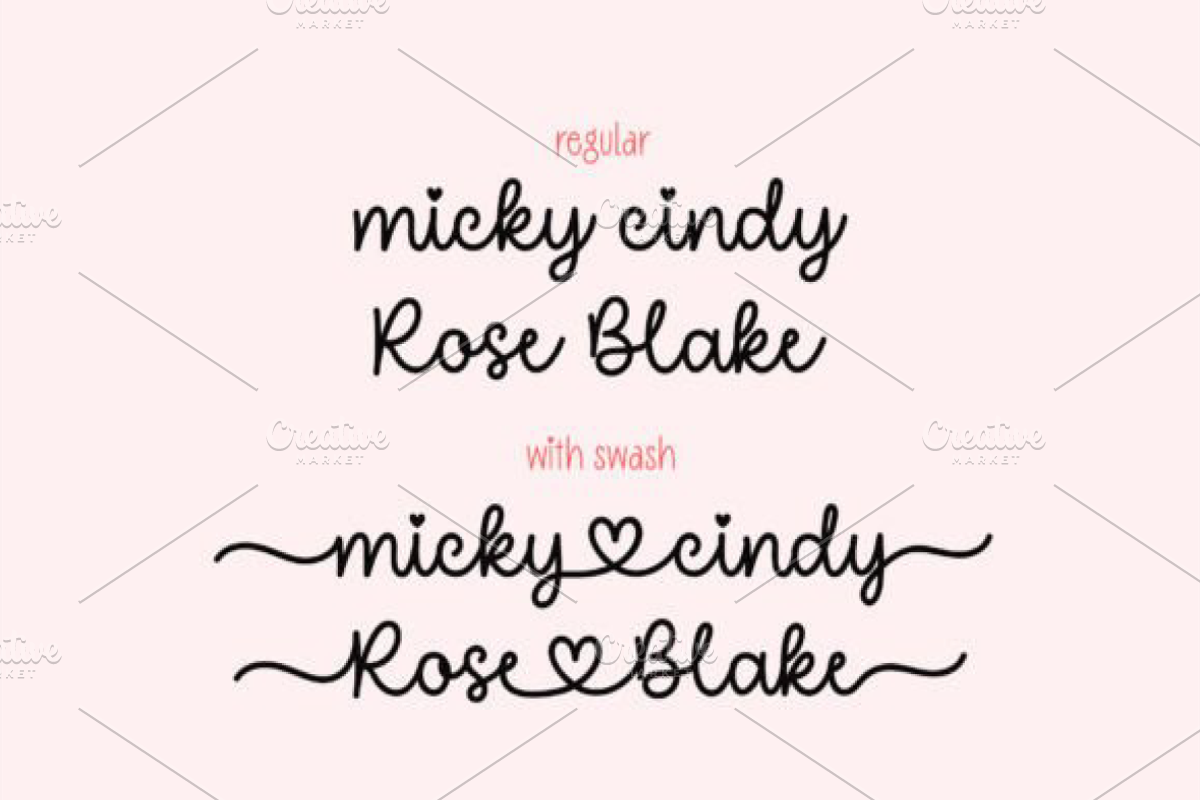 I Heart You Font, a Handwritten Font by Design Station (Photo 2 of 9)