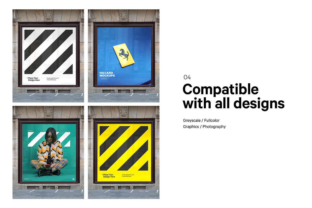 7x Shop Facade Mockup Bundle, an Advertising Mockup by HAZARD MOCKUPS (Photo 6 of 14)