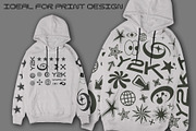 Y2K VECTOR SHAPES COLLECTION, a Pattern Graphic by craftlove (Thumbnail 12 of 14)