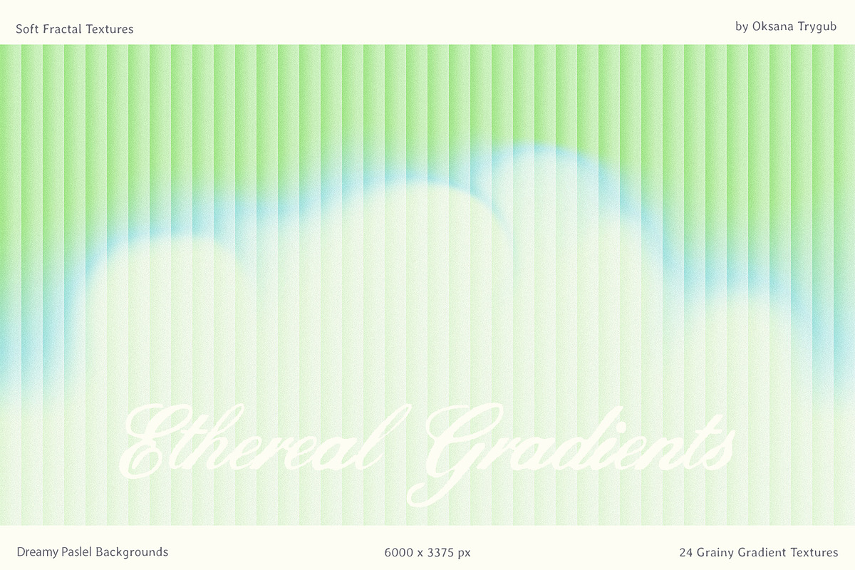 Pastel Fractal Glass Gradients Pack, a Texture Graphic by Oksana Trygub (Photo 3 of 15)