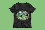mountain view in the morning, a Seasonal Illustration by gunaonedesign (Thumbnail 4 of 5)