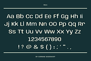 Mila: A 90's inspired cyberpunk font, a Font by Corinne Dodenhoff (Thumbnail 2 of 5)