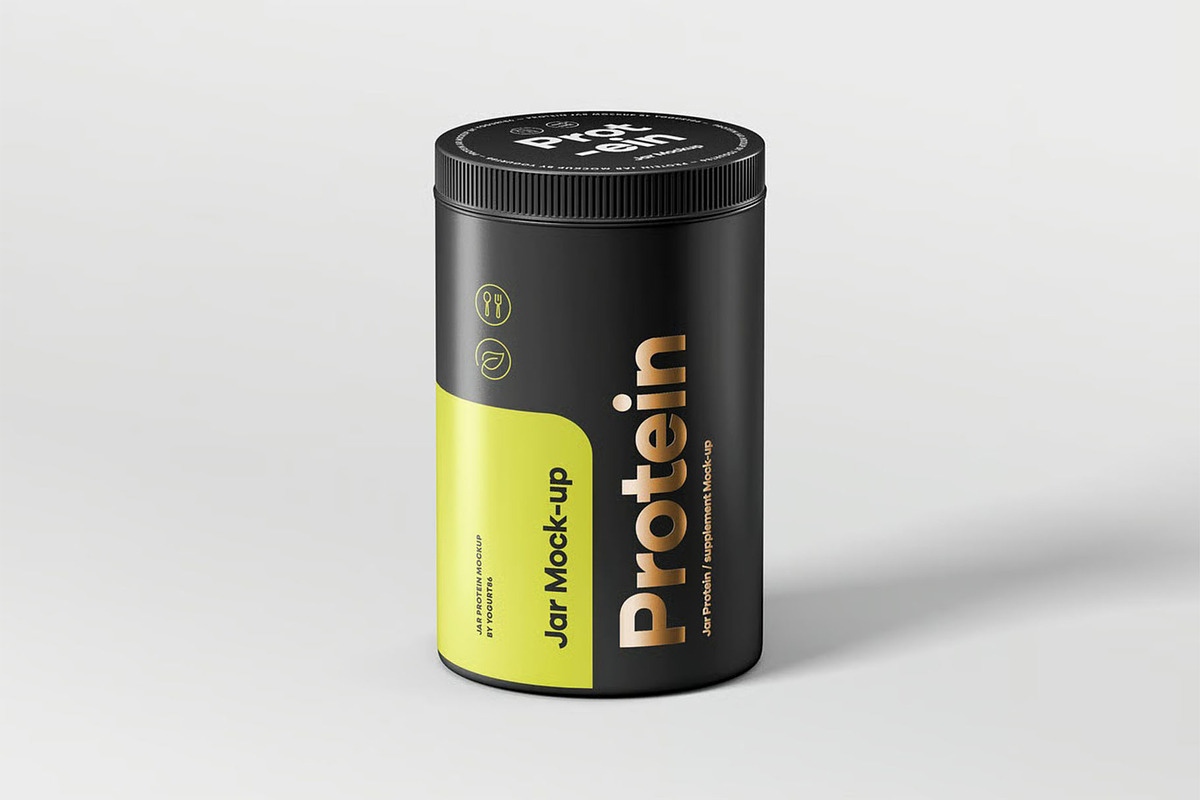 Protein Set Mock-up, a Packaging Mockup by zippypixelstudio (Photo 4 of 8)