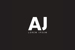 AJ, AJ INITIAL, AJ letter Monogram, a Branding & Logo Template by Walldecorated