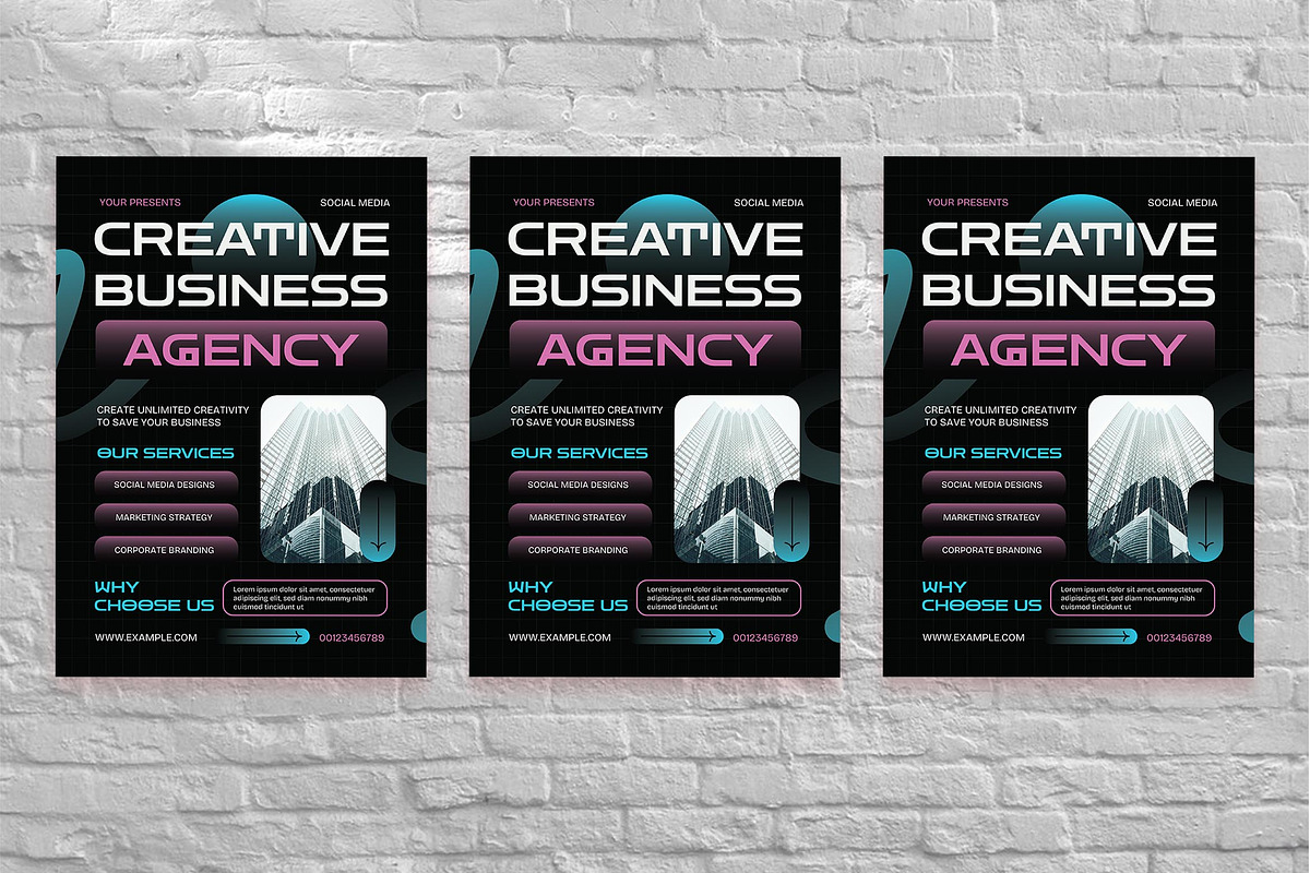 Creative Business Agency Flyer Set, a Flyer Template by Aiyari Graphic (Photo 3 of 3)