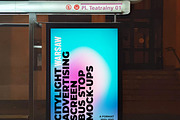 Warsaw Citylight Ad Bus Stop 4, an Advertising Mockup by Graphic Shelter (Thumbnail 6 of 7)