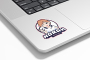 Brunette Short Hair Gamer Girl Logo, a Branding & Logo Template by tkzgraphic (Thumbnail 2 of 2)
