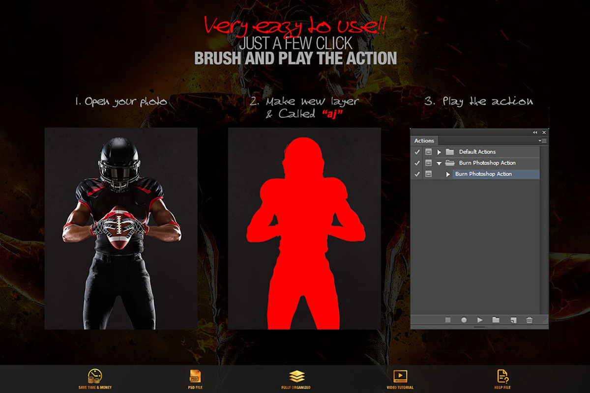 Burn Photoshop Action CS3+, an Action Add-On by Amorjesu.com (Photo 2 of 16)