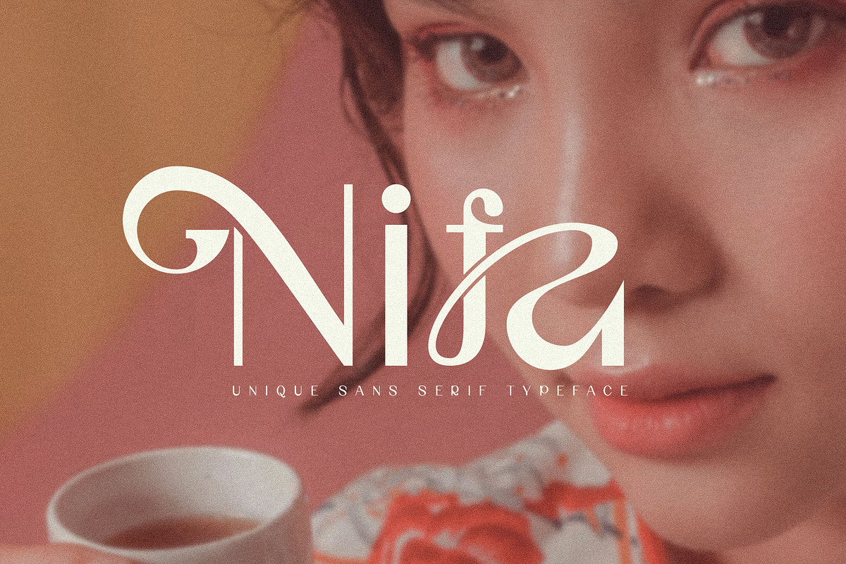 Nifa Ligature Sans Serif Typeface, a Sans Serif Font by yaqublekker (Photo 1 of 10)