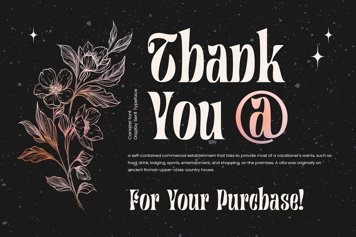Canistel - Display Serif Font, a Serif Font by Unicode Studio (Photo 13 of 13)