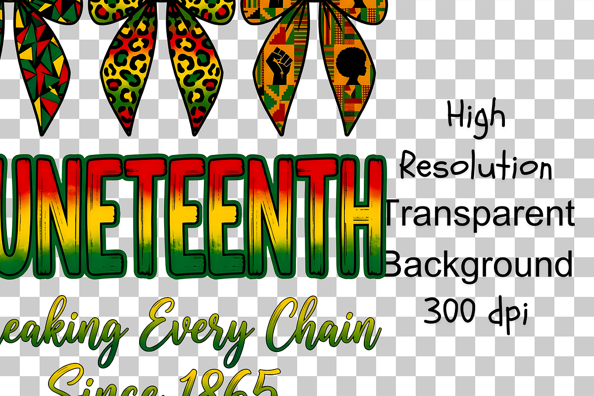 Juneteenth 1865, Black History Png, an Object Illustration by Clipart Bloom (Photo 2 of 3)