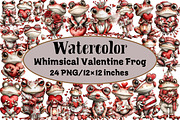 Whimsical Valentine Frog, an Illustration by Design Market (Thumbnail 1 of 3)