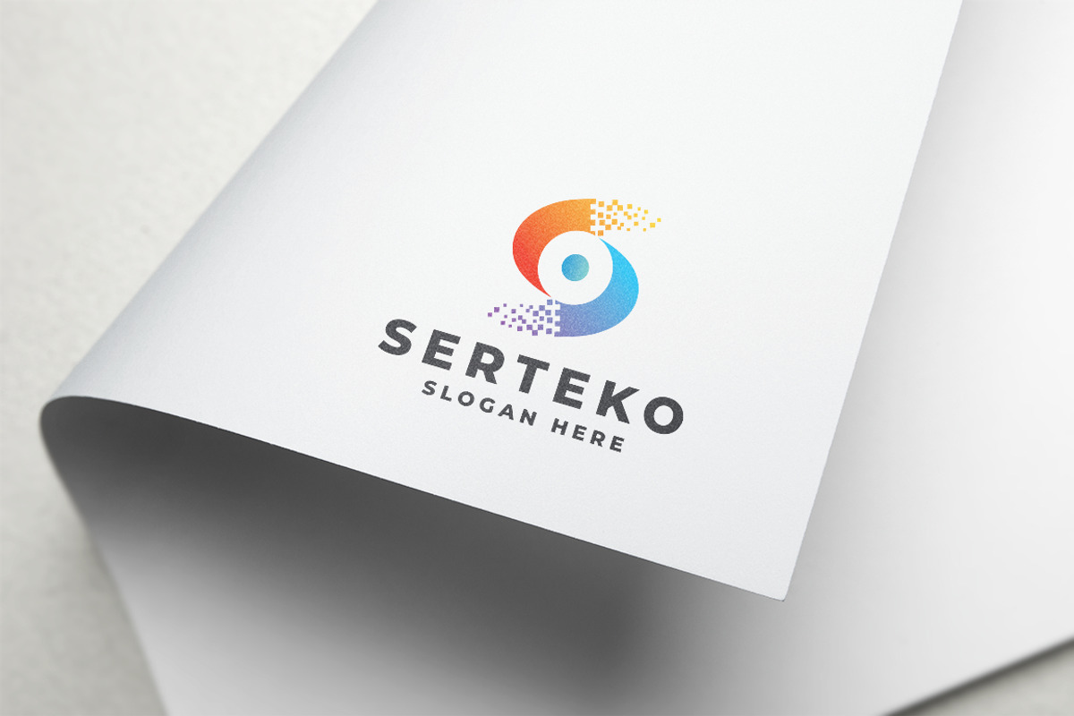 Digital Connectivity Letter S Logo, a Design Template by Design_Planet (Photo 2 of 3)