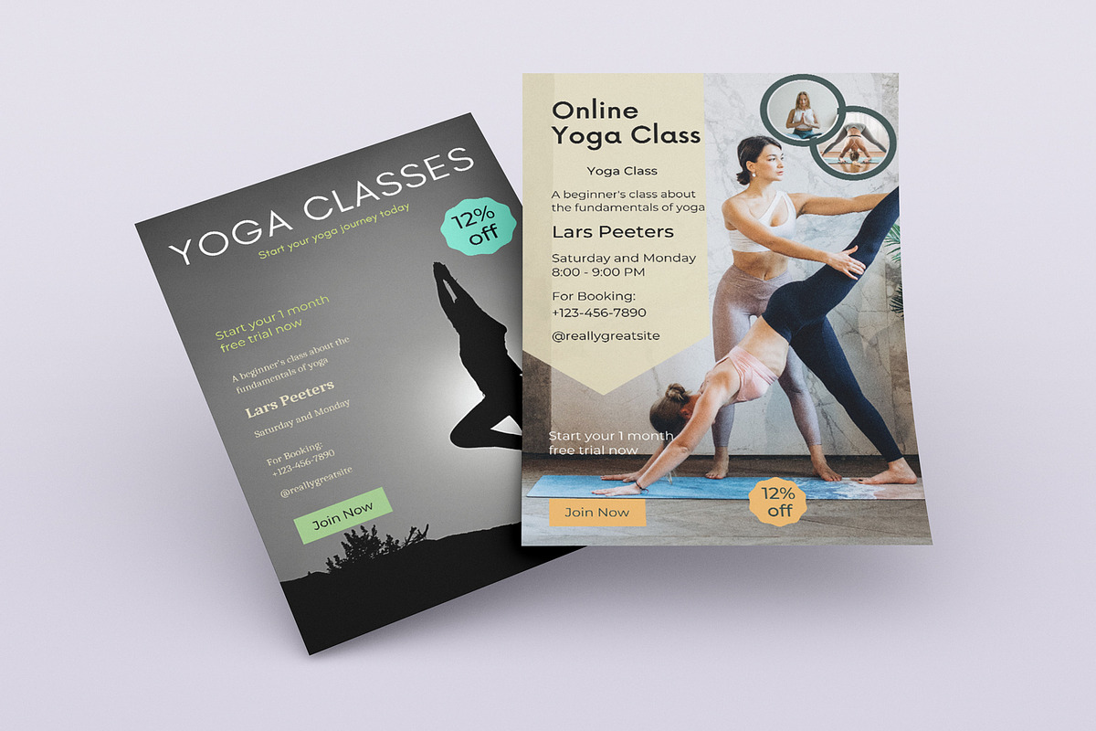 Yoga Class Flyer Template, a Flyer Template by ROJI CREATOR (Photo 2 of 4)