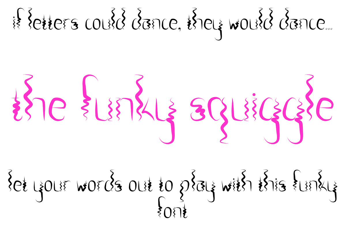 Font The Funky Squiggle Creative, a Script Font by PageLightStudios (Photo 2 of 4)