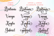 Aliyah - Swirly Calligraphy Font, a Script Font by Airotype (Thumbnail 2 of 12)