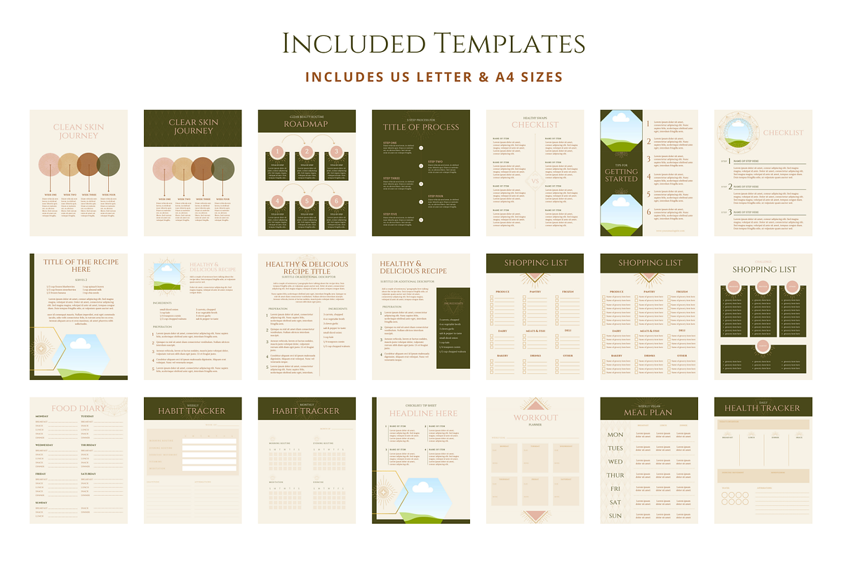 Spirituality & Mindfulness Templates, a Magazine Template by Brand Spanking You (Photo 14 of 25)