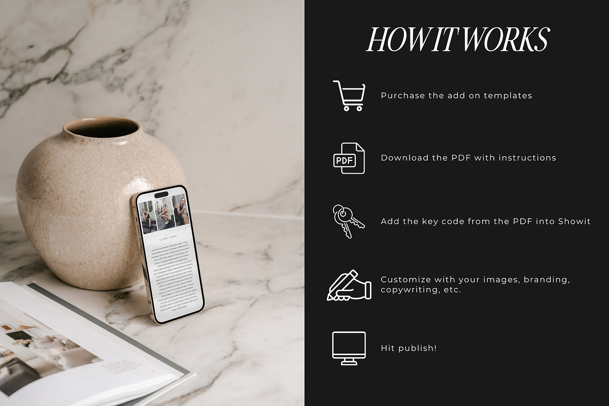 Showit Photo Gallery Add On Template, a Landing Page Template by Blush Created (Photo 2 of 10)