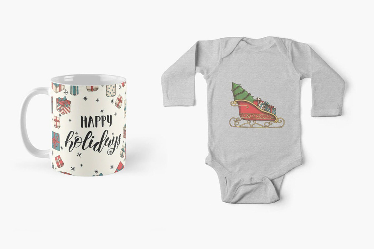 Vector Christmas collection, an Illustration by Tabiti (Photo 4 of 10)